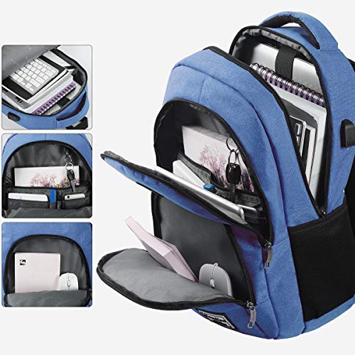 Mochila Portatil para Hombre con Puerto de Carga Externa USB para Macbook y Netbook Negocio Escolar -35L