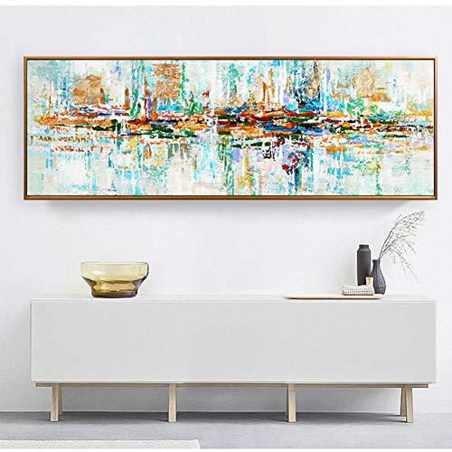 Modernos Del Arte Cuadro En Lienzo, Abstracta Pintura Carteles Impresiones De La Lona Arte De La Pared Decorativa Cuadros Pintura(Sin Marco)(70x210cm)