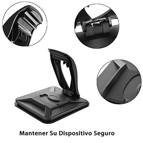 Modohe Soporte Móvil para Coche Soporte Universal Movil Coche Adecuado para el Tablero de Instrumentos, para GPS iPhone11 Pro/11/Xs Max/Xs/Xr/X/8/7/6s Plus, Galaxy S10 Note 10+ Huawei Mate 30 Pro etc