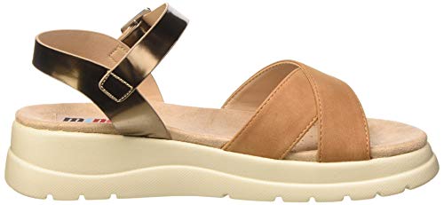 MTNG Collection 58975, Sandalias con Plataforma para Mujer, Marrón (Super Metallic Bronce/Matisse Camel C49882), 37 EU