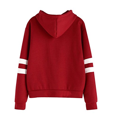 Mujer Sudaderas con Capucha Manga Larga Rayas Elegante Varsity Gafas De Harry Potter Camisetas Encapuchado Ante Bolsillo Tops Casual Sweatshirt De Marca Abrigo Deportes