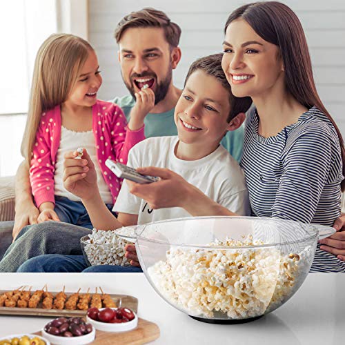 MVPower Popcorn Maker, 800W Popcorn Maker, Superficie de Calentamiento Extraíble Recubrimiento Antiadherente, Tapa Grande, con 2 Tazas de Medición (100 ml, 30 ml), sin BPA, 5 Litros