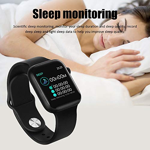 MXRLZX Inteligente Reloj, Bluetooth Llamada de Información Musical Fuerte Impulso Duración de la batería Impermeable del Reloj del perseguidor de la Aptitud podómetro Cronómetro (Color : White)