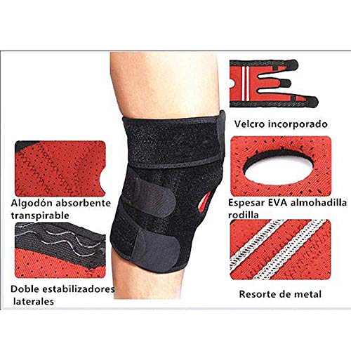 MxZas Brace Ajustable, Mejor Soporte for la Rodillera de Lesiones Deportivas Protección de rehabilitación contra la Volverse a lesionar, Correr, Ciclismo, Baloncesto Jzx-n