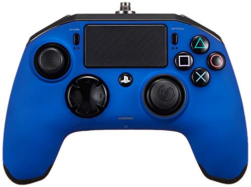 NACON PS4OFPADREVBLUE mando y volante Gamepad PlayStation 4 Negro, Azul - Volante/mando (Gamepad, PlayStation 4, Analógico/Digital, Hogar, Seleccionar, Share, Alámbrico, USB 3.0)