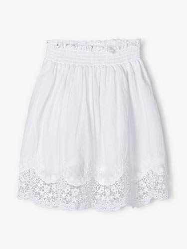 NAME IT Nkfhayla Skirt Falda, Blanco Brillante, 116 para Niñas