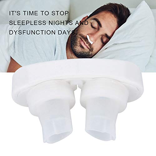 Nariz antirronquidos, Nuevo ronquidos con hemostasia, solución de sueño saludable para dilatadores nasales con ventilación nasal, dormir bien, ronquidos de sueño, hombres, mujeres, niños(White)