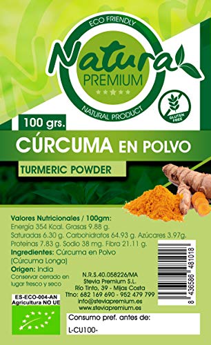 Natura Premium Curcuma En Polvo 100 Grs Bio 100 g