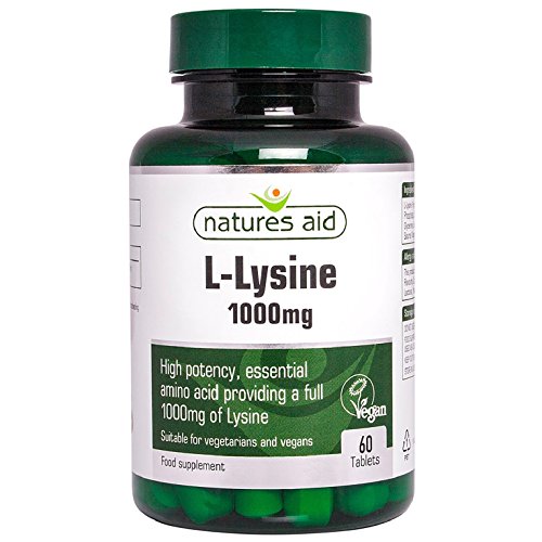 Natures Aid 1000mg L Lysine Tablets - Pack of 60 Tablets