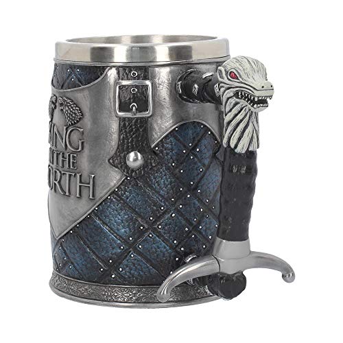 Nemesis Now B4158M8 King in The North Tankard Game of Thrones - Taza (14 cm), color azul