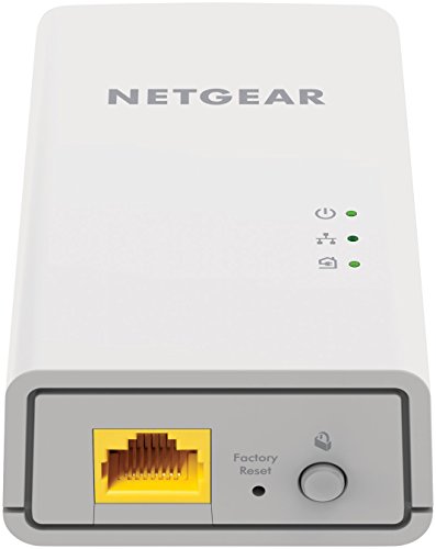 Netgear PL1000-100PES - Kit de adaptadores PLC Powerline Gigabit (1 Puerto Ethernet Gigabit, AC 1000 Mbps), Blanco