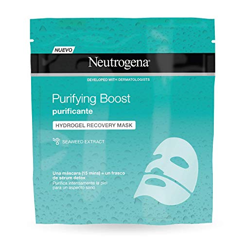 Neutrogena Hydroboost, Máscara de Hidrogel Purificante - 12 Unidades