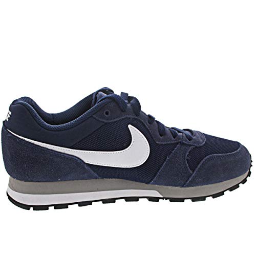 Nike MD Runner 2, Zapatillas para Hombre, Midnight Navy/White/Wolf Grey, 42 EU