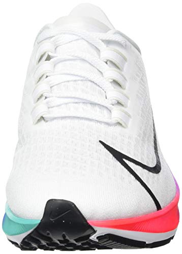 Nike Wmns Air Zoom Pegasus 37, Zapatillas para Correr para Mujer, White Flash Crimson Hyper Violet Spruce Aura Vapor Green Black, 38 EU