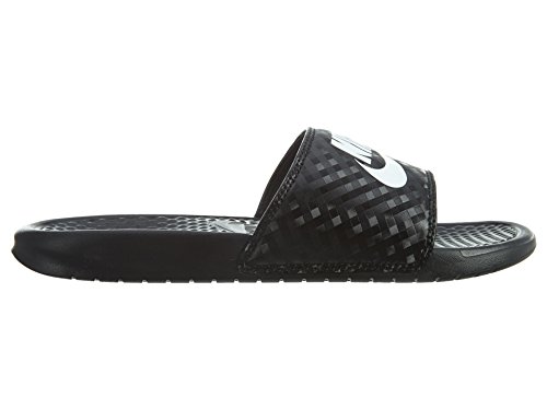 Nike Wmns Benassi JDI, Chanclas Mujer, Negro (Black/White 011), 40.5 EU