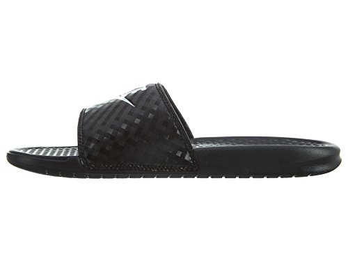 Nike Wmns Benassi JDI, Chanclas Mujer, Negro (Black/White 011), 40.5 EU