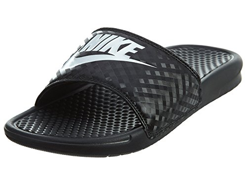 Nike Wmns Benassi JDI, Chanclas Mujer, Negro (Black/White 011), 40.5 EU