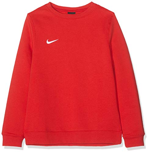 NIKE Y CRW FLC TM Club19 Sudadera, Niños, University Red/White, L