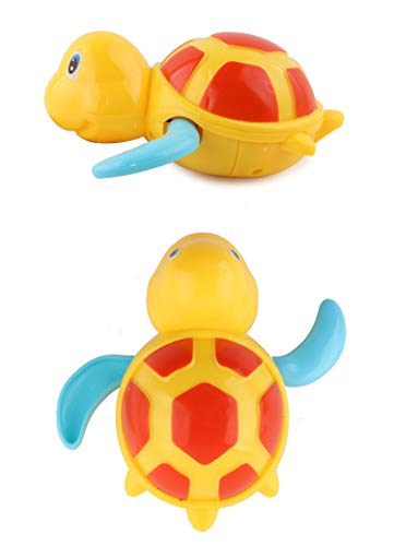 NIWWIN Juguetes clásicos de baño para bebés Tortuga mecánica para niños pequeños Niños Niñas, Juguetes de Agua para Nadar Tortuga de Piscina de Verano Baño Flotador Juguete El Mejor niño Juguete