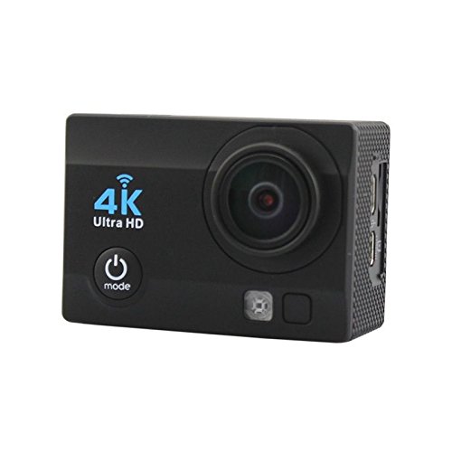 NK NK-AC3061 - Cámara Deportiva Subacuática 4K (Ultra-Alta Definición) HD 16MP, WiFi, Carcasa Impermeable 30M, 170º Gran Angular, Sensor Ultra-Avanzado Toshiba, 900mAh, HDMI USB, Negro