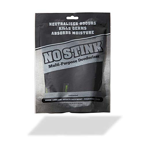 No Stink Multi-Purpose Bamboo Charcoal Deodoriser Desodorante Multiusos de carbón de bambú para Coches, cajones, Guantes, Zapatos, áreas de Mascotas, Equipaje, Unisex Adulto, Negro, Talla única