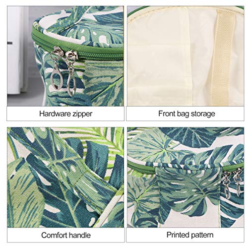 NONE Bolsa de Maquillaje de Viaje Bolsa de Contenedores de Bolsa de Organizador de Cosméticos Grandes Monstera Tropical