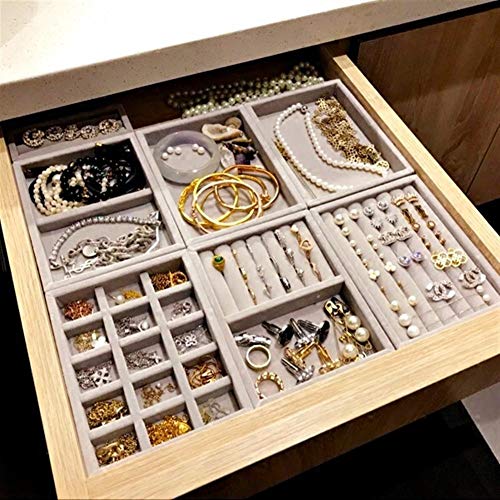 None Brand El Maquillaje del Organizador del almacenaje del Soporte de exhibición cajón de Bricolaje Anillos Pulseras Pendientes Regalo Caja del sostenedor de tamaño pequeño joyería Apta espac