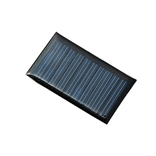 NUZAMAS Juego de 4 Piezas 5V 30mA 53X30mm Micro Mini Células de Panel Solar para Energía de Energía Solar, Hogar DIY, Proyectos Científicos - Juguetes - 3.6v Cargador de Batería