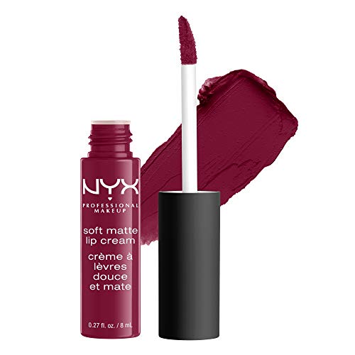 NYX Professional Makeup Pintalabios Soft Matte Lip Cream, Acabado cremoso mate, Color ultrapigmentado, Larga duración, Fórmula vegana, Tono: Copenhagen