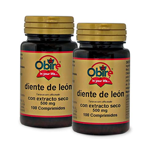 Obire Diente de león 500 mg - 100 comprimidos, Pack 2 unidades