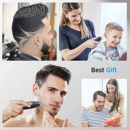 OFAY Juego De Cortapelos para Barba, Cortapelos Profesional, Cortapelo Largo, Cortabarba, Cortapelos Impermeable, Carga USB