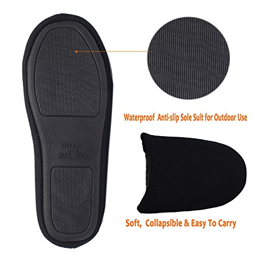 ofoot Zapatillas de casa para Mujer, Zapatos de casa Antideslizantes de algodón Lavable de Espuma viscoelástica