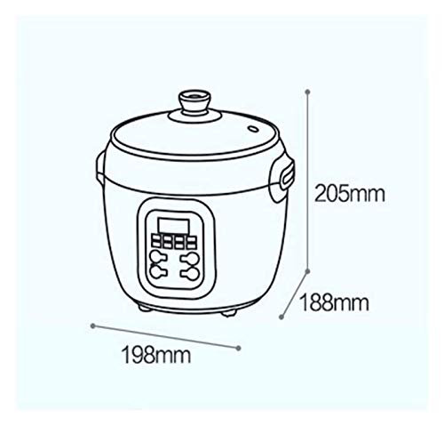 Olla de cocción lenta eléctrica Guisando Pot automática cerámicos de uso doméstico lenta Guisando Pot Gachas fabricante Multi Cooker adecuados for el vapor de Cook sabor delicioso Guiso ( Color : A )