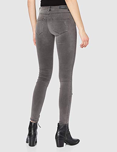 Only Onlroyal Reg SK Dnm Jeans Bj312 Noos Vaqueros Skinny, Gris (Dark Grey Denim Dark Grey Denim), 29W / 32L para Mujer