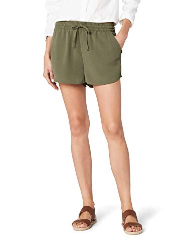 Only Onlturner Shorts Wvn Noos Pantalones Cortos, Verde (Kalamata Kalamata), 40 (Talla del Fabricante: 38) para Mujer