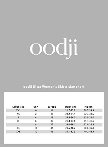 oodji Ultra Mujer Falda Básica de Punto, Negro, ES 40 / M