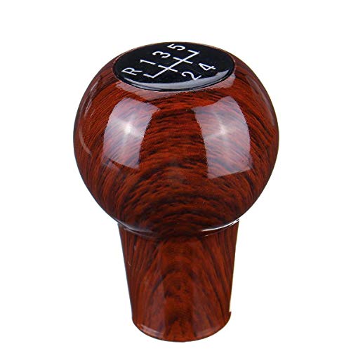 OooyaA Ajuste for/Volkswagen de 5 velocidades Shift Knob Coche Volkswagen Golf MK2 II en Forma for el/Jetta II (Color Name : Brown)