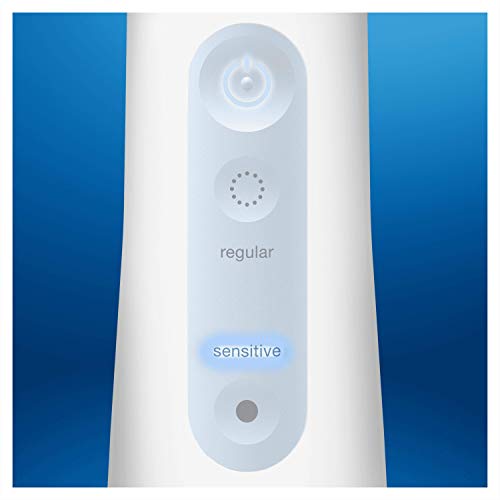 Oral-B Aquacare, Irrigador Bucal Portátil con Tecnología Oxyjet 4 Modos de Limpieza, Blanco