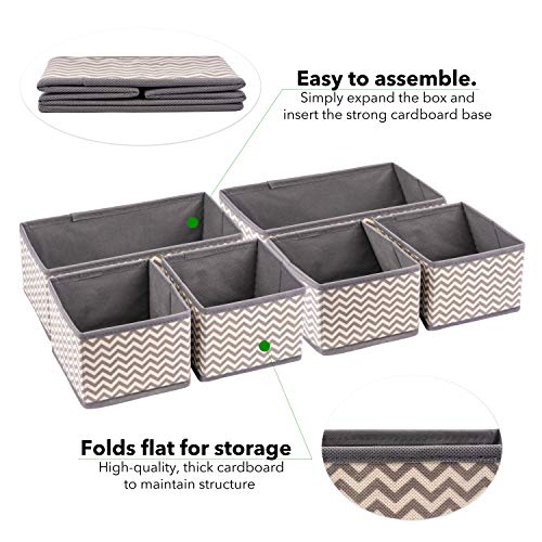 Organizador de cajones y tocadores de tela – Cajas de almacenamiento plegables para la guardería del bebé – Organiza tu maquillaje y artículos esenciales de baño – tu armario y dormitorio