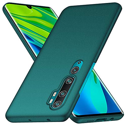 ORNARTO Funda Mi Note 10, Carcasa [Ultra-Delgado] [Ligera] Mate Anti-arañazos y Antideslizante Protectora Sedoso Caso para Xiaomi Mi Note 10(2019) 6,47 Pulgadas Arena Verde