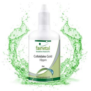 Oro Coloidal 10ppm - VEGANO - Dosis elevada - 100% PURO - 30ml - Calidad Alemana