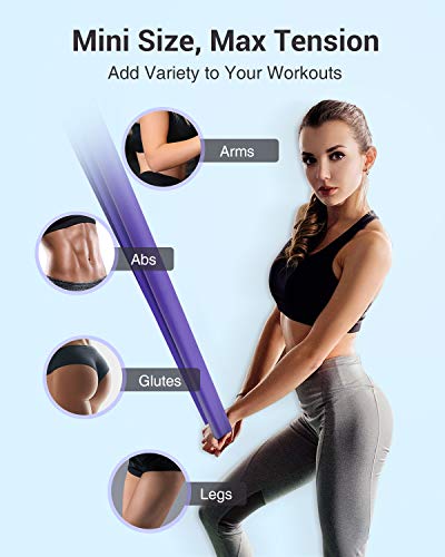 Oudort Cintas Elásticas Musculación, 4 Gomas Elásticas Fitness sin Látex con Anclaje Puerta para Yoga, Pilates, Estiramientos, Rehabilitación, Ejercicios de Musculares y Glúteos, Hombre y Mujer(1.8m)