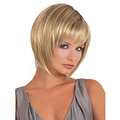 P12cheng Shprt peluca para mujer, peluca de pelo largo para cosplay, fiesta de disfraces, pelucas de fiesta de noche, color dorado