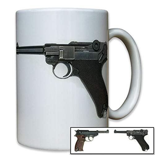 P38 vs P08 pistola oficial WK2 9 mm Parabellum vasos arma decorativo zollstöcke fibra taza 8061#