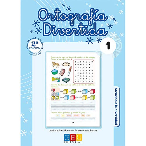 Pack Ortografía Divertida 1º primaria: Cuadernos 1, 2 y 3 | Material De Refuerzo Actividades sencillas | Editorial Geu (Niños de entre 6 y 7 años)