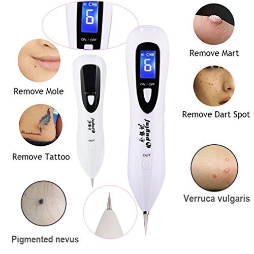 Paellaesp Eléctrico LCD Portable Pecas Verrugas Mole Tatuaje Puntos Negros Eliminación Pluma