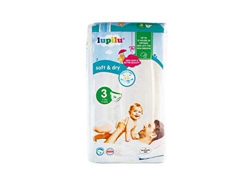 Pañales Lupilu de Lidl, talla 3, longitud media, 56 pañales