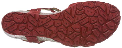 Panama Jack Julia Menorca, Sandalia con Pulsera para Mujer, Rojo (Rojo B1), 38 EU