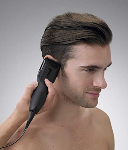 Panasonic ER-GC20-K503 Cortapelos Impermeable para Cabello y Cuerpo (Recargable, Acero inoxidable, 100% Lavable, Batería Larga Duración, 7 Longitudes), Negro