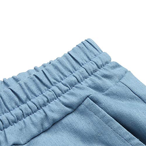 Pantalones Vaquero para Mujer Otoño Invierno 2018 Moda PAOLIAN Casual Pantalones Vestir Tallas Grandes Suelto Fiesta Pantalones Cintura Alta con Pretina Elástica Baggy Señora